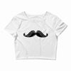 mustache Crop Top