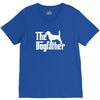 the dogfather beagle white V-Neck Tee