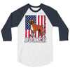 usa boxer flag 3/4 Sleeve Shirt