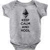 Keep Calm And Hodl Ethereum Baby Onesie