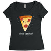 i love pizza! Women's Triblend Scoop T-shirt