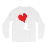 bird love heart animal graph note music party pop art gift Long Sleeve Shirts
