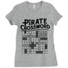 pirate crossword Ladies Fitted T-Shirt