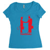 handshake Women's Triblend Scoop T-shirt