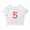 red logo best Crop Top