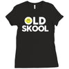 old skool Ladies Fitted T-Shirt