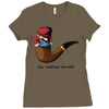 not a pipe Ladies Fitted T-Shirt