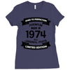 Premium Vintage 1974 Ladies Fitted T-Shirt