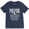 I Love You Mom V-Neck Tee