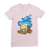 sticker box Ladies Fitted T-Shirt