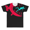monster fish eats diver All Over Men's T-shirt