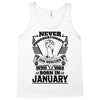 Never Underestimate Dog Rescuer Who Was Born January Tank Top