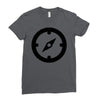 clock black Ladies Fitted T-Shirt