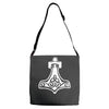 thors hammerretro viking norse fashion cool Adjustable Strap Totes