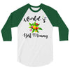 world's best mommy with flowers 3/4 Sleeve Shirt