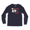 pizza is love pizza is life Long Sleeve Shirts