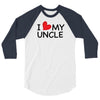 I Love My Uncle 3/4 Sleeve Shirt