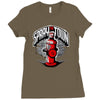 spray the towwn Ladies Fitted T-Shirt