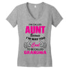 I'm Called Aunt Because I'm Way Too Cool To Be Called Grandma Women's V-Neck T-Shirt