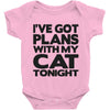 plans with my cats tonight Baby Onesie