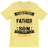 Super Cool Father Of A Freaking Awesome Son T-Shirt