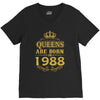 queens are born in 1988 V-Neck Tee