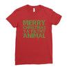 merry christmas ya filthy animal Ladies Fitted T-Shirt