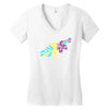 smoke and father Women's V-Neck T-Shirt