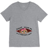 February Peeking Out Baby Girl V-Neck Tee