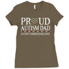 proud autism dad Ladies Fitted T-Shirt