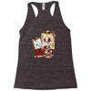 triple beagle portrait Racerback Tank