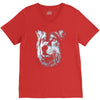 round neck dog wolf V-Neck Tee