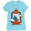 camping Ladies Fitted T-Shirt