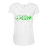 black funny glow in dark glowing Maternity Scoop Neck T-shirt