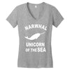 narwhals Women's V-Neck T-Shirt