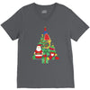 christmas tree made of bells stocking santa V-Neck Tee