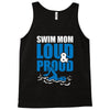 swim mom loud and proud sports athlete athletic Tank Top