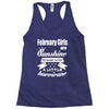 February Girls Are Sunshine Mixed With A Little Hurricane Racerback Tank