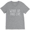 wake up and live V-Neck Tee