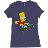 the simpson Ladies Fitted T-Shirt