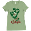 screaming mutant hand Ladies Fitted T-Shirt