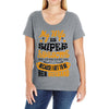 My Wife Is Super Awesome Her Husband Ladies Curvy T-Shirt