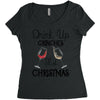 drink up grinches it's christmas Women's Triblend Scoop T-shirt