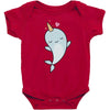 cute kawaii narwhals are cute Baby Bodysuit