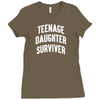Teenage Daughter Surviver Ladies Fitted T-Shirt