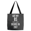 bs degree funny graduation Tote Bags