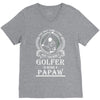 Golfer Papaw V-Neck Tee