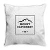 Mount Cleverest Throw Pillow