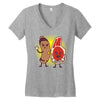 good cop bad chop Women's V-Neck T-Shirt