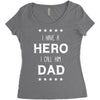 i have a hero i call him dad 2 Women's Triblend Scoop T-shirt